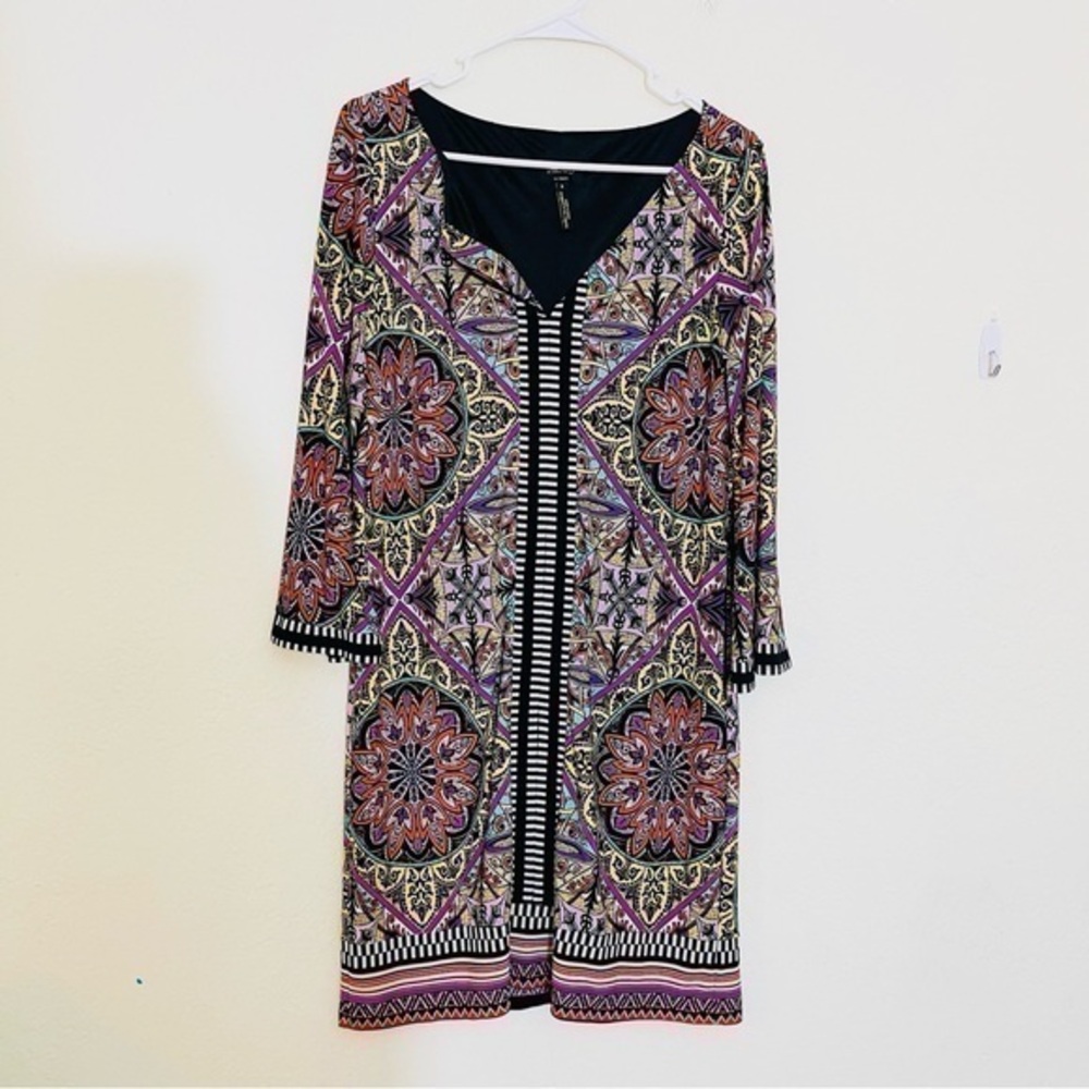 Laundry by Shelli Segal Geometric Print Shift Dress Size 8